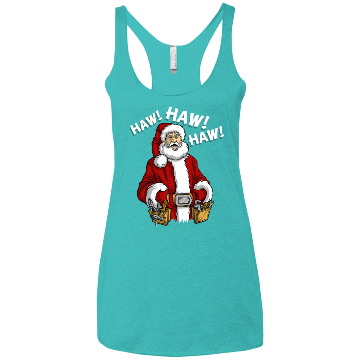 T-Shirts Tahiti Blue / X-Small The Santa Clause tool man Taylor Women's Triblend Racerback Tank