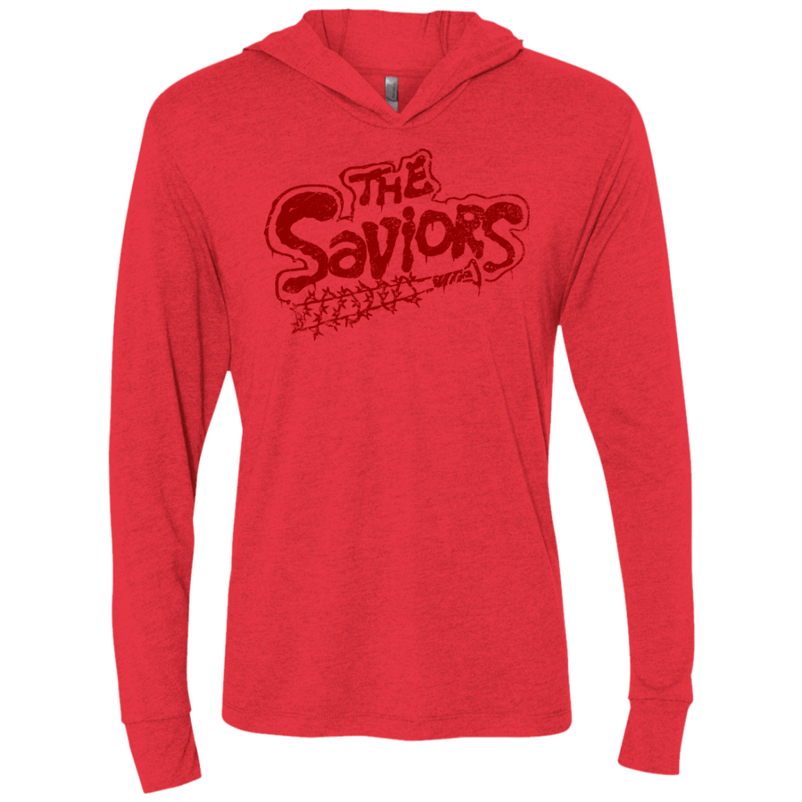 T-Shirts Vintage Red / X-Small The Saviors Triblend Long Sleeve Hoodie Tee