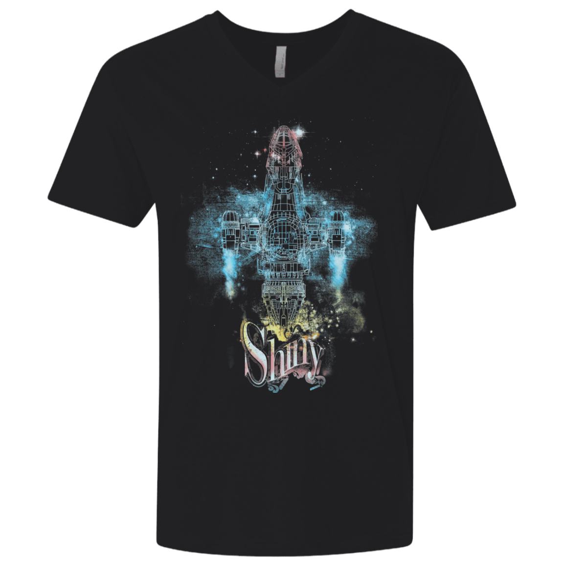 The Shiniest Spaceship Men's Premium V-Neck