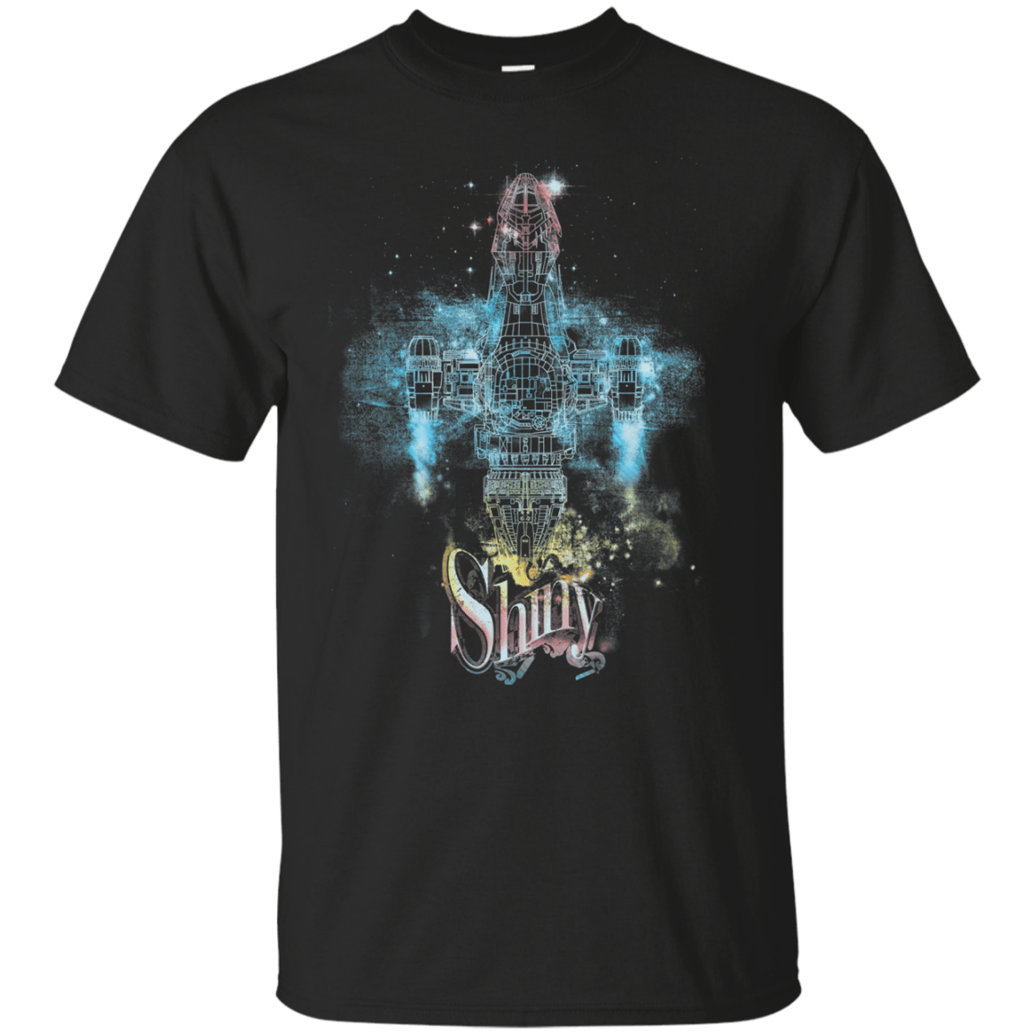 T-Shirts Black / S The Shiniest Spaceship T-Shirt