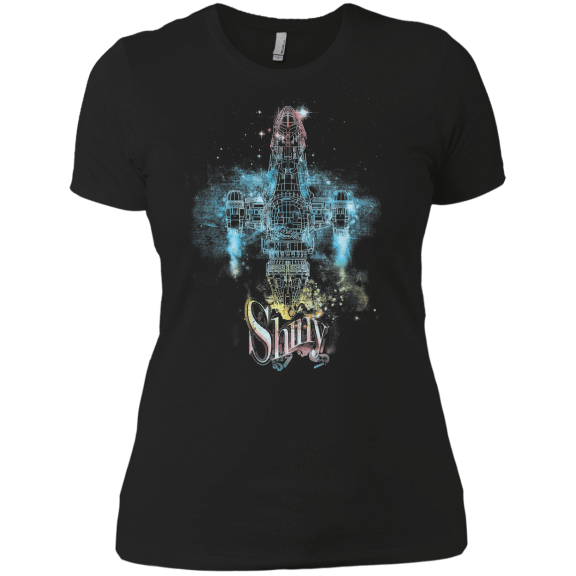 T-Shirts Black / X-Small The Shiniest Spaceship Women's Premium T-Shirt