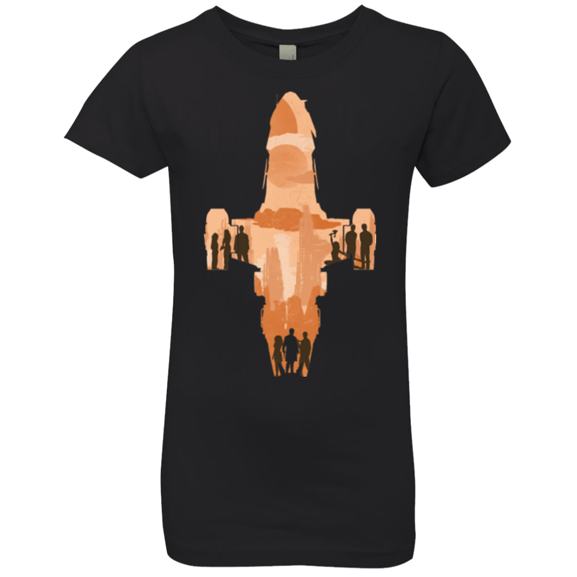 T-Shirts Black / YXS The Shiny Ship Girls Premium T-Shirt