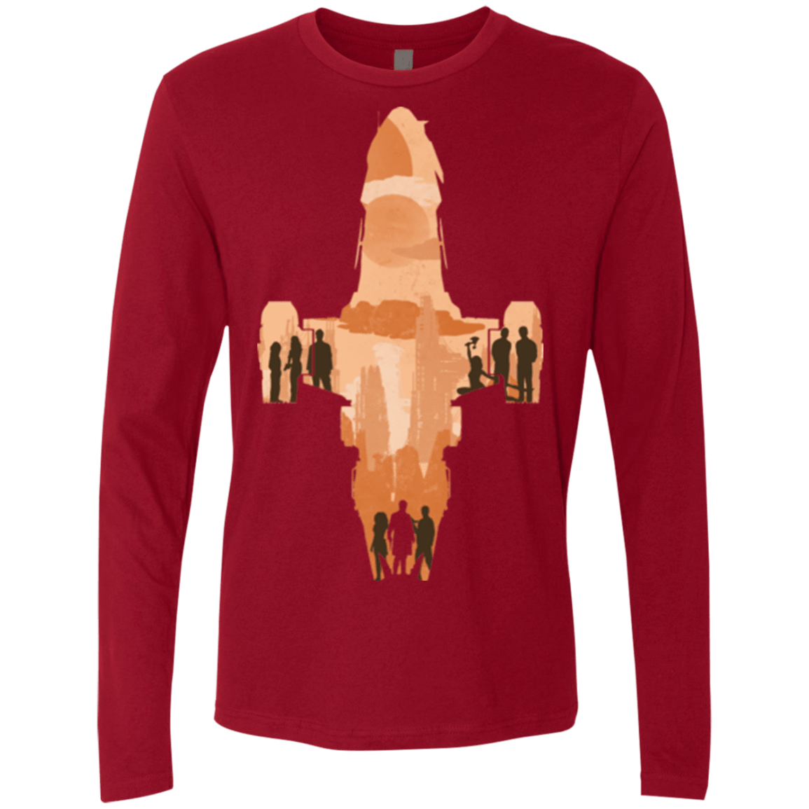 T-Shirts Cardinal / Small The Shiny Ship Men's Premium Long Sleeve