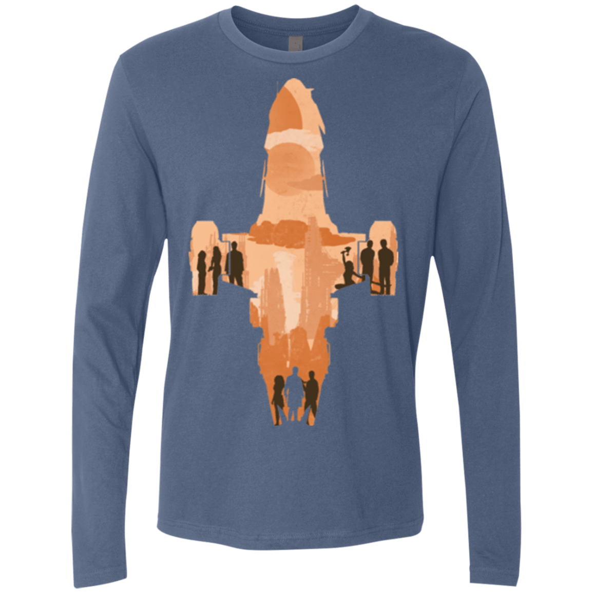 T-Shirts Indigo / Small The Shiny Ship Men's Premium Long Sleeve