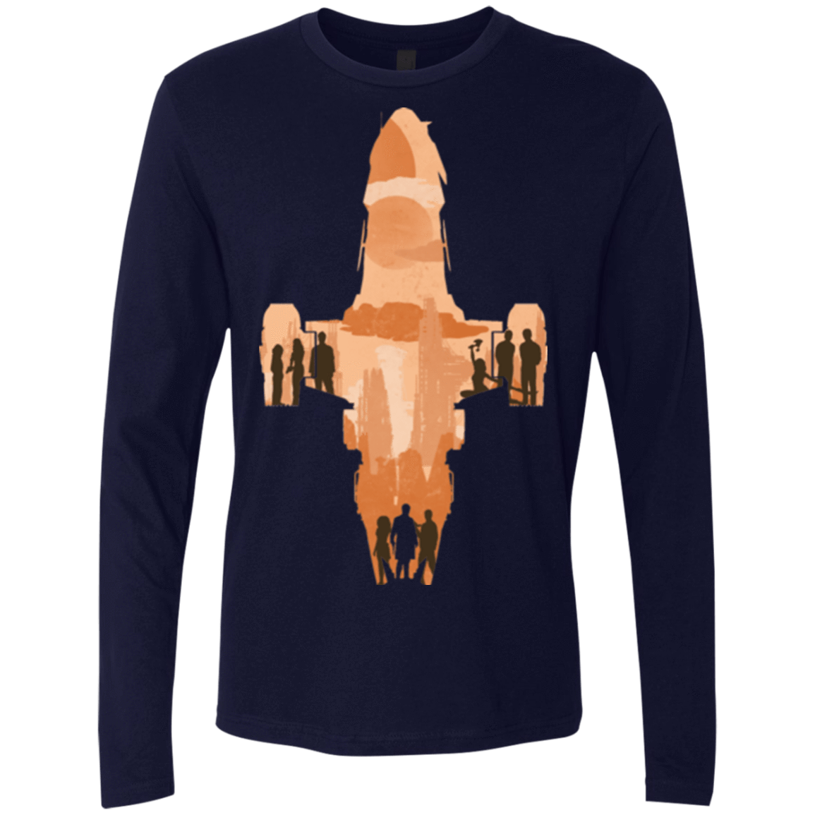 T-Shirts Midnight Navy / Small The Shiny Ship Men's Premium Long Sleeve