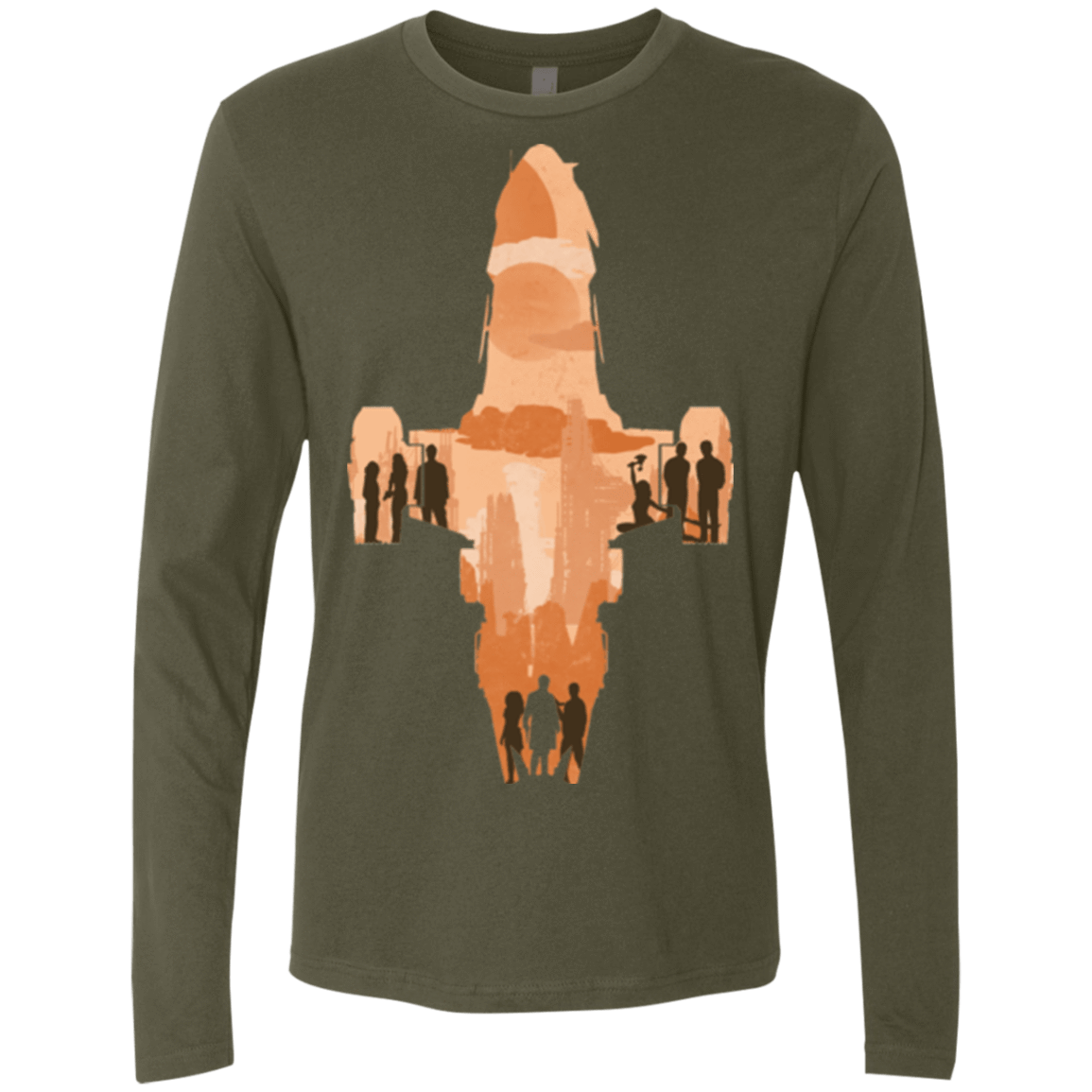 T-Shirts Military Green / Small The Shiny Ship Men's Premium Long Sleeve