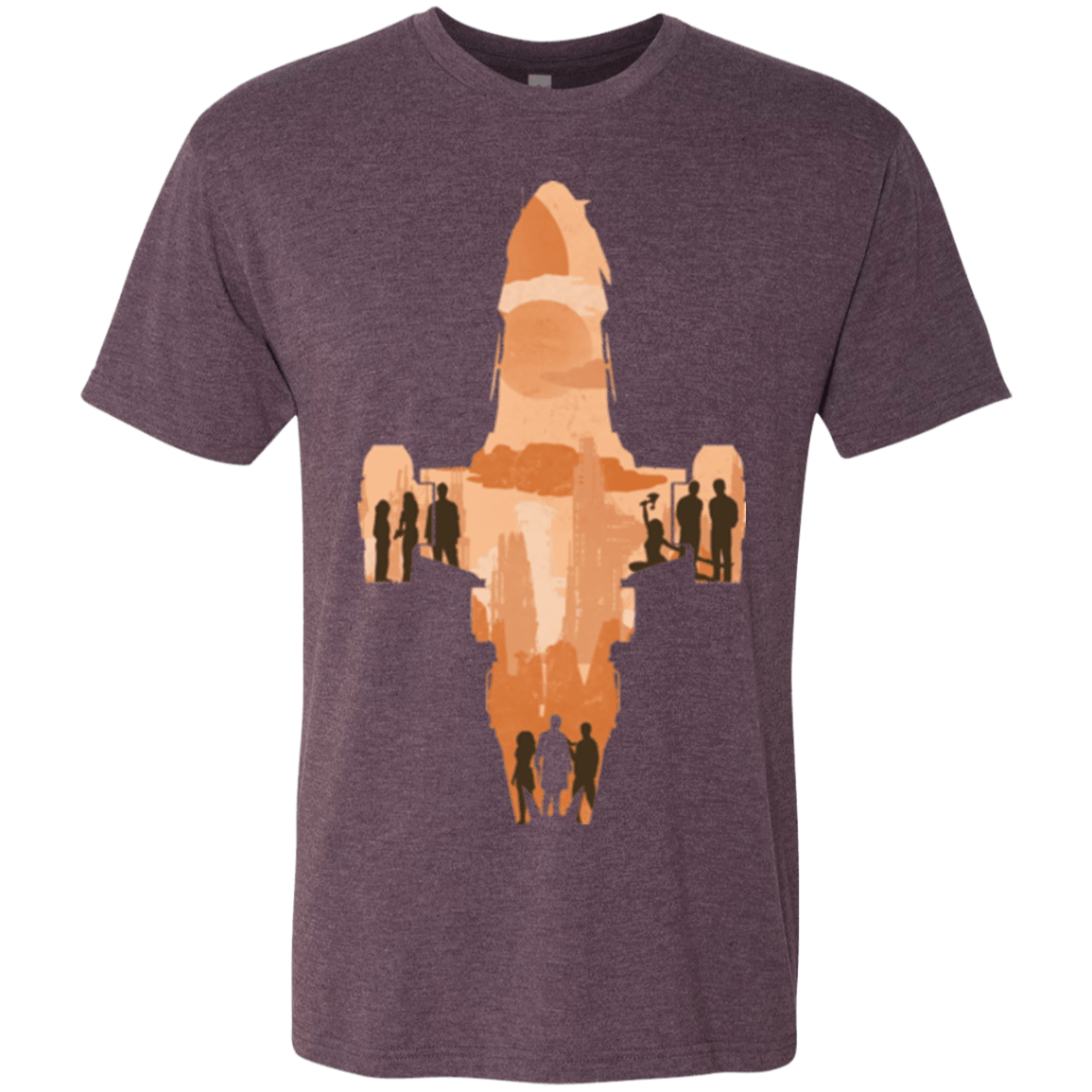 T-Shirts Vintage Purple / Small The Shiny Ship Men's Triblend T-Shirt