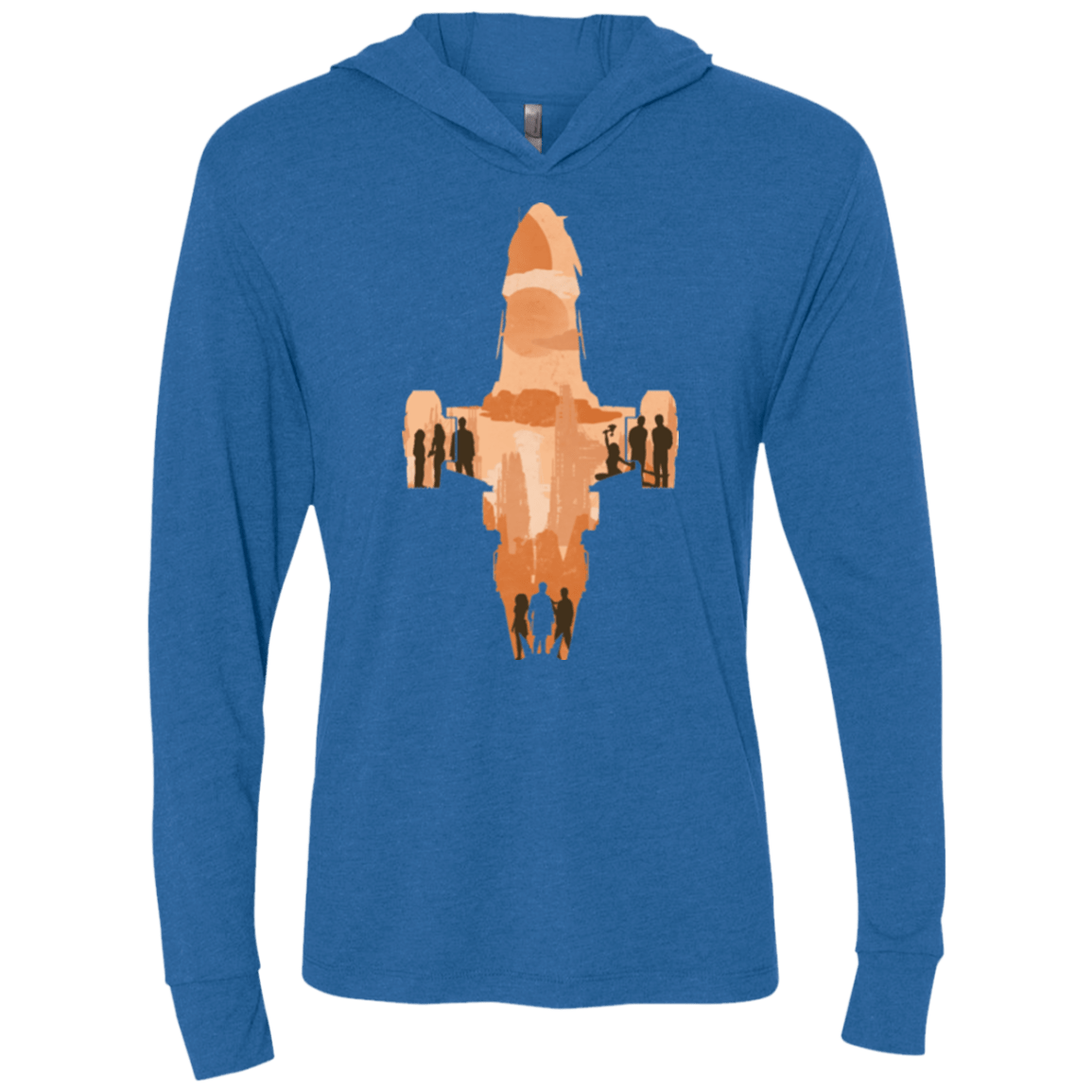 T-Shirts Vintage Royal / X-Small The Shiny Ship Triblend Long Sleeve Hoodie Tee