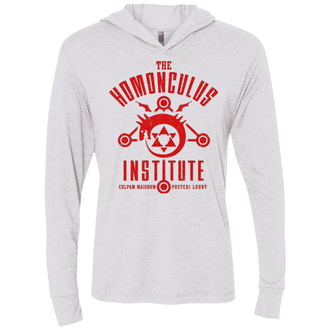 T-Shirts Heather White / X-Small The Sins of the Father Triblend Long Sleeve Hoodie Tee