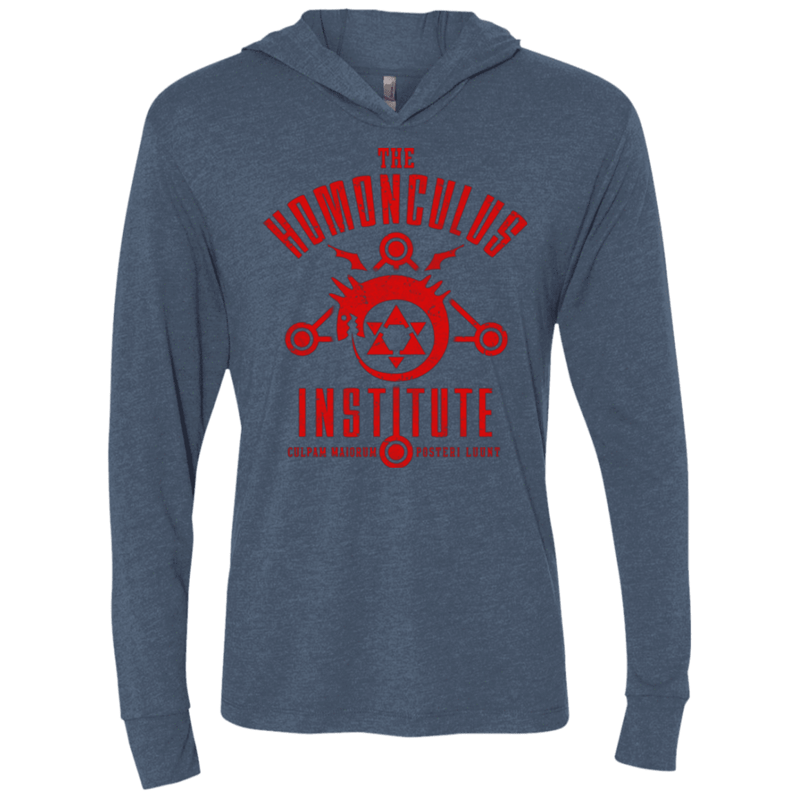 T-Shirts Indigo / X-Small The Sins of the Father Triblend Long Sleeve Hoodie Tee