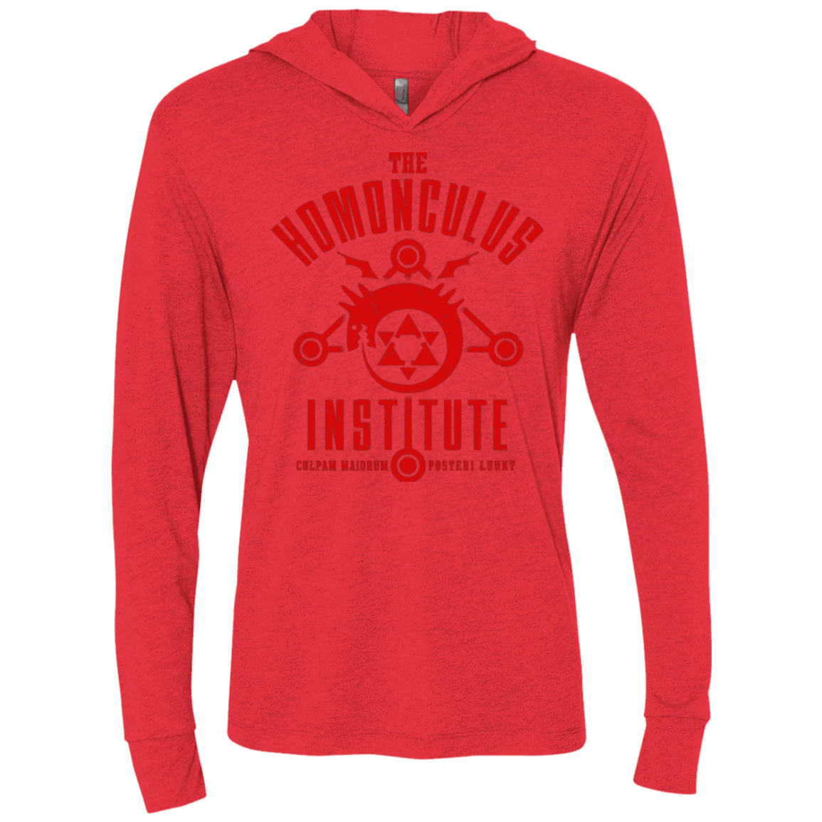 T-Shirts Vintage Red / X-Small The Sins of the Father Triblend Long Sleeve Hoodie Tee