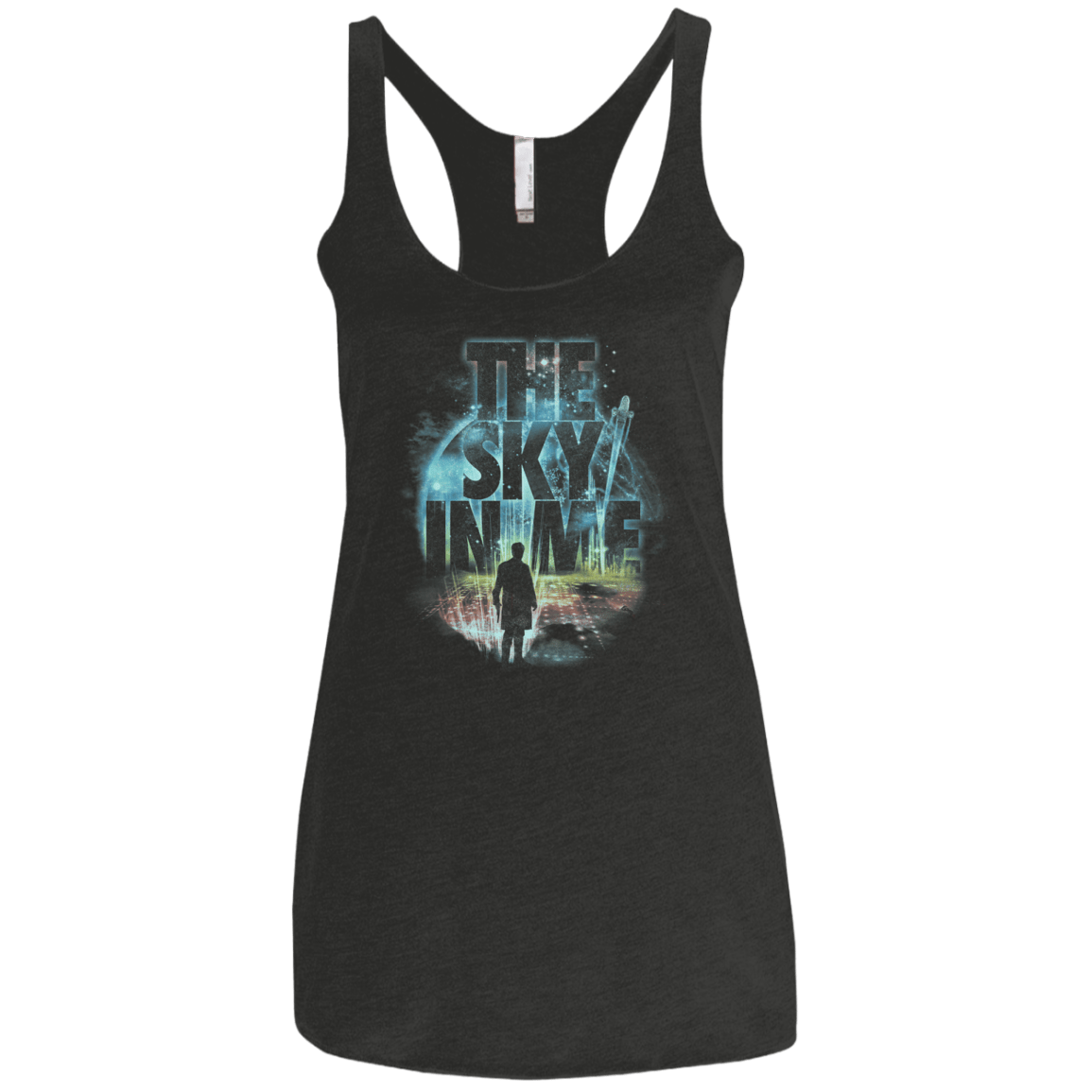 The Sky In Me Women's Triblend Racerback Tank