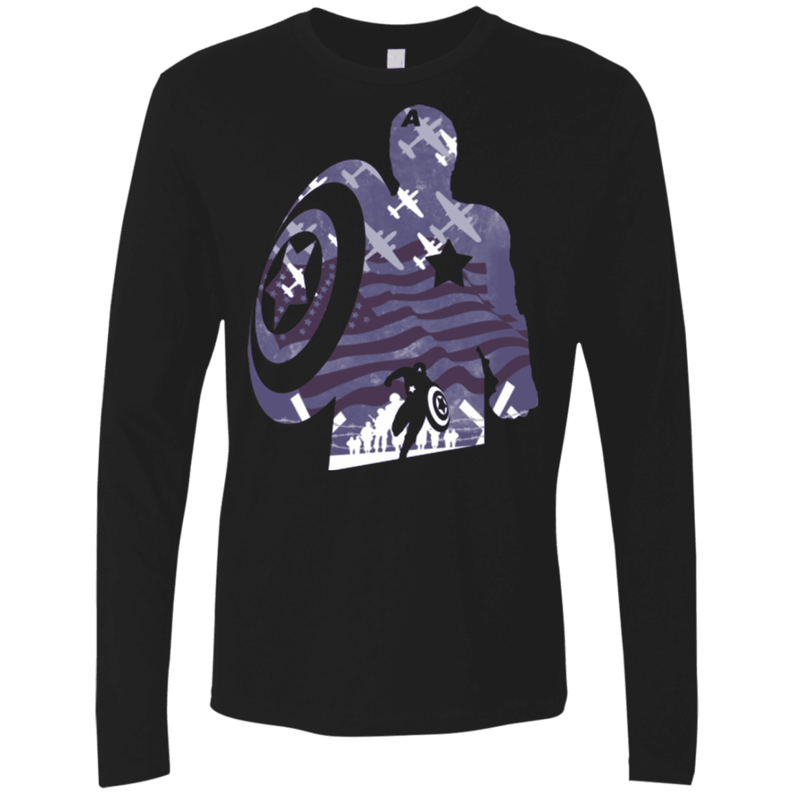 T-Shirts Black / Small The Soldier Men's Premium Long Sleeve