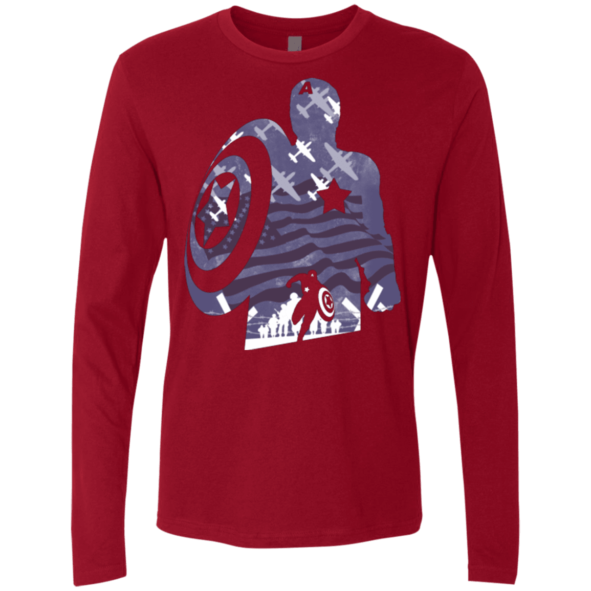 T-Shirts Cardinal / Small The Soldier Men's Premium Long Sleeve