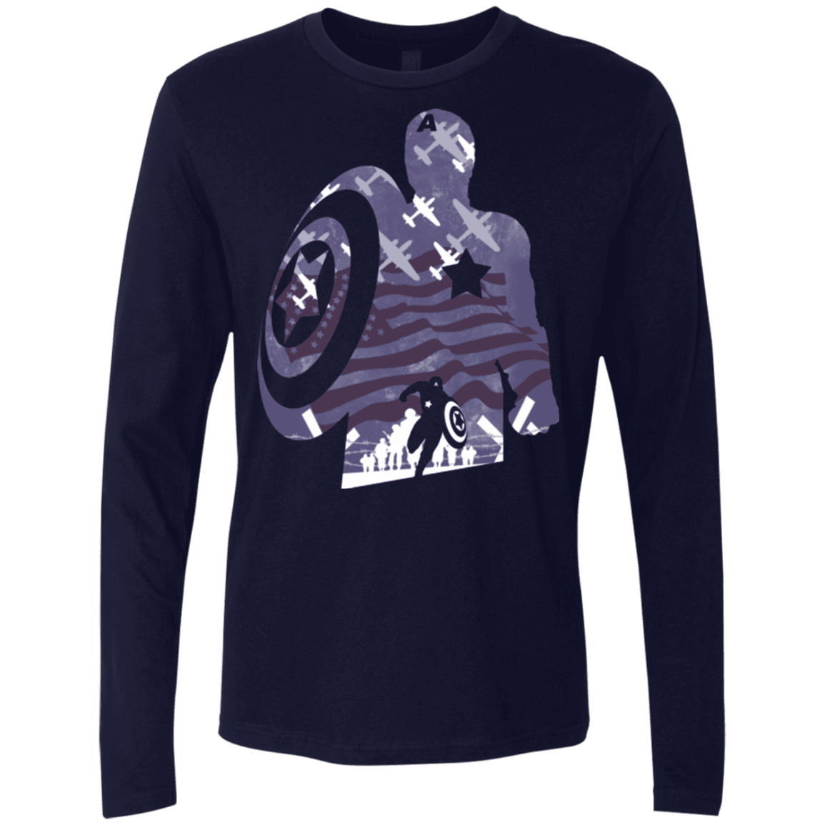 T-Shirts Midnight Navy / Small The Soldier Men's Premium Long Sleeve
