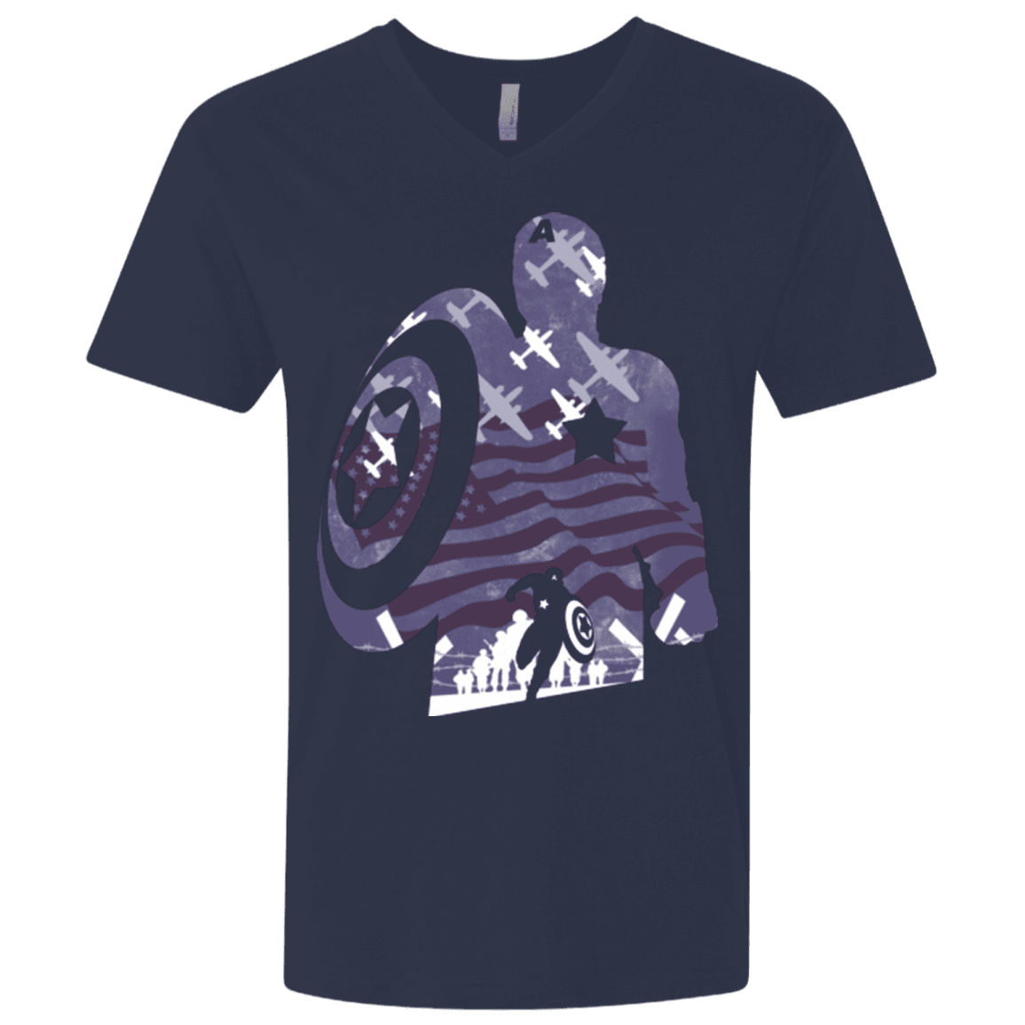 T-Shirts Midnight Navy / X-Small The Soldier Men's Premium V-Neck