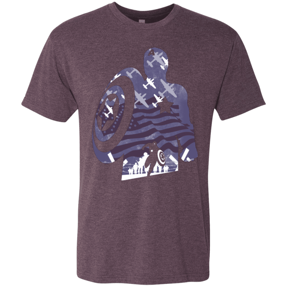 T-Shirts Vintage Purple / Small The Soldier Men's Triblend T-Shirt