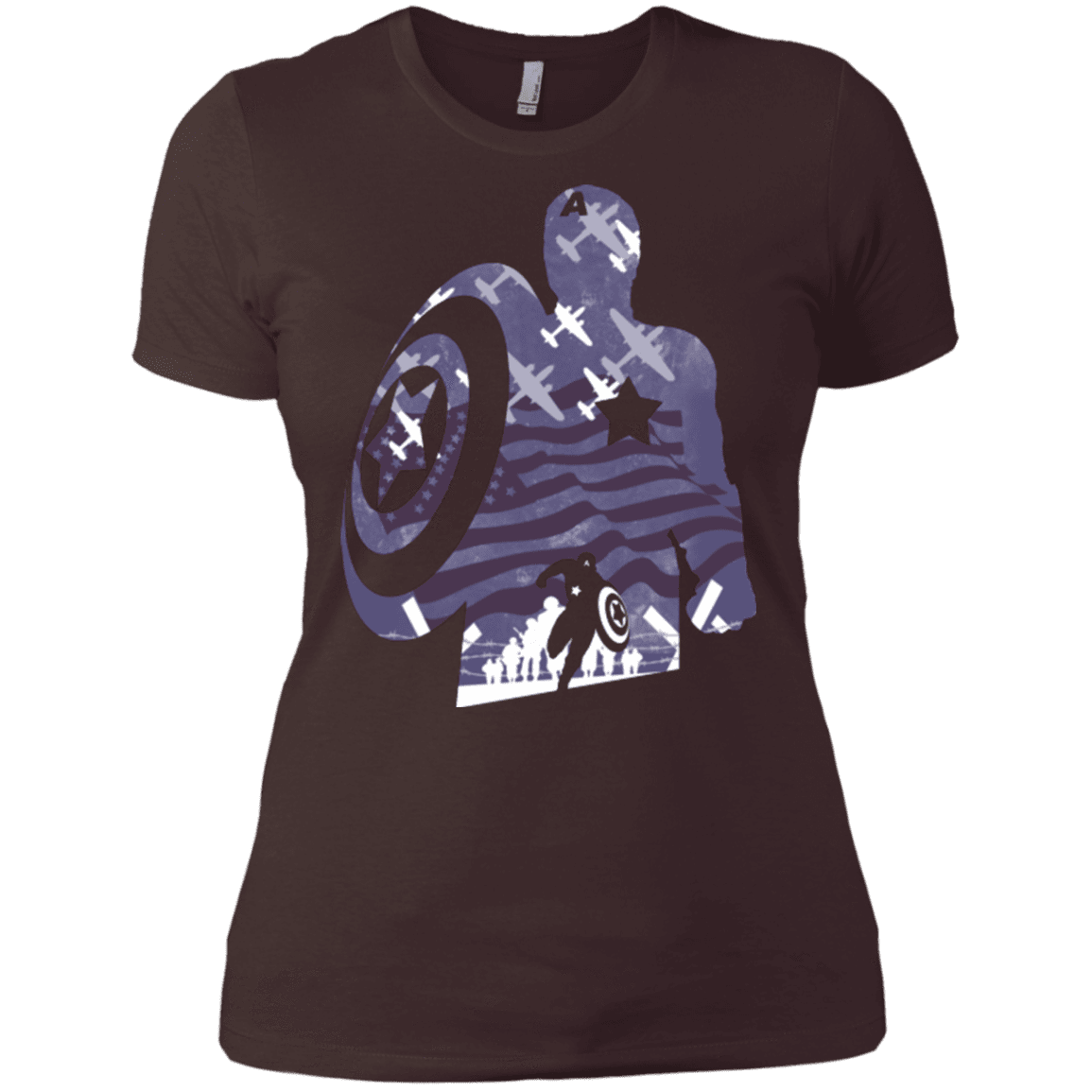 T-Shirts Dark Chocolate / X-Small The Soldier Women's Premium T-Shirt