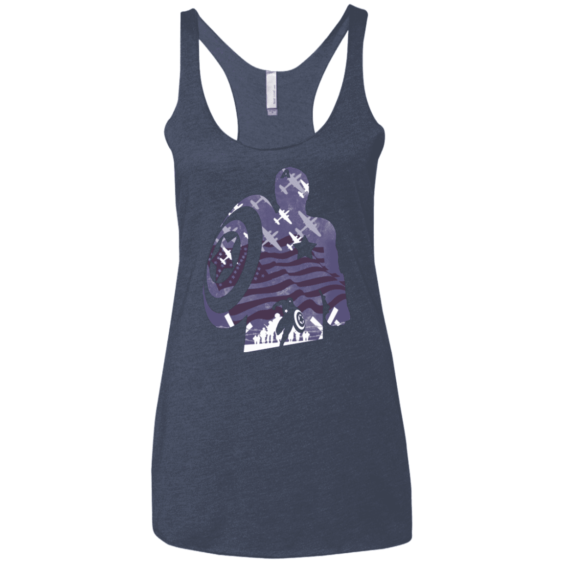 T-Shirts Vintage Navy / X-Small The Soldier Women's Triblend Racerback Tank