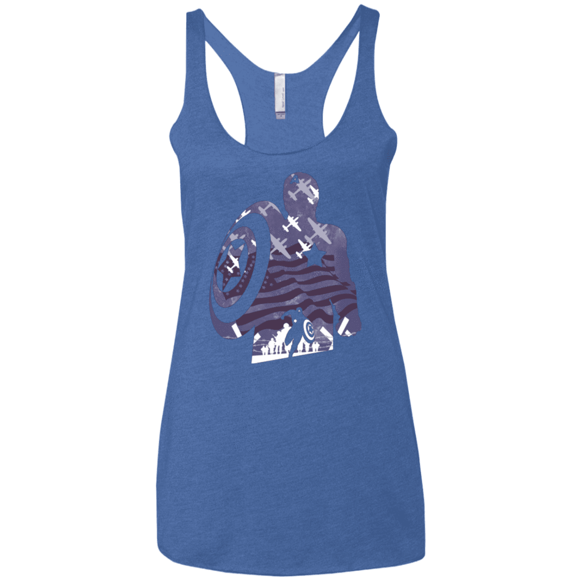 T-Shirts Vintage Royal / X-Small The Soldier Women's Triblend Racerback Tank