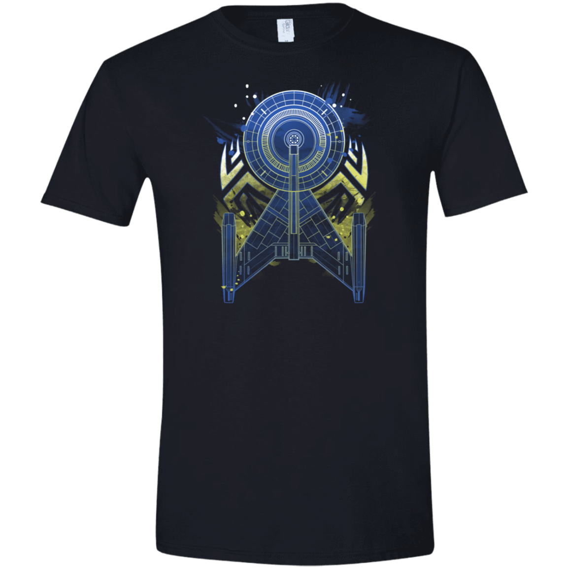 T-Shirts Black / X-Small The Spaceship Men's Semi-Fitted Softstyle