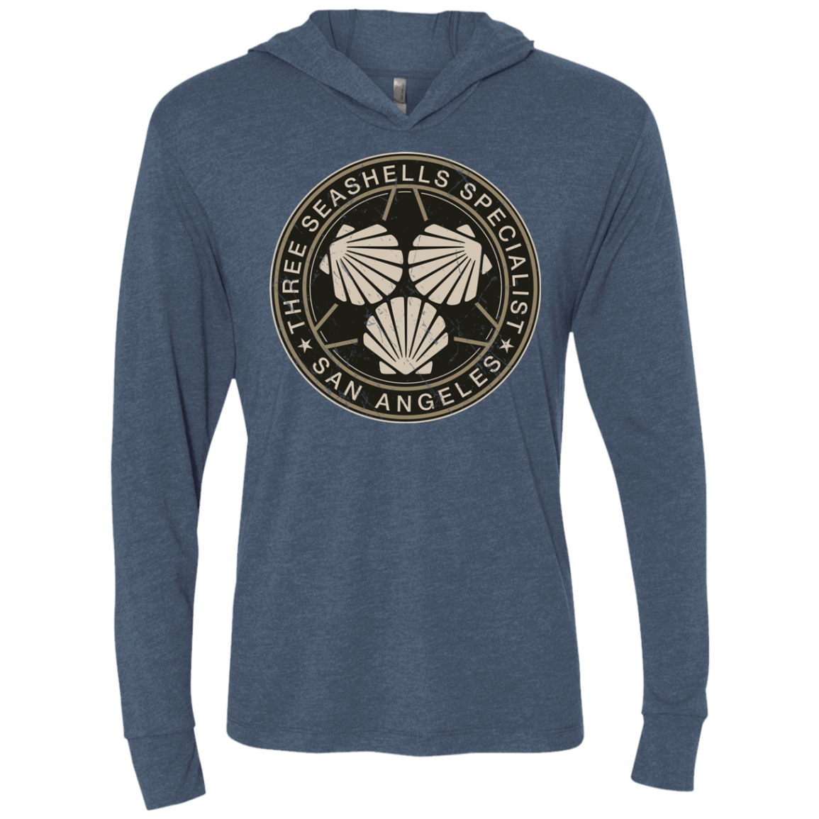 T-Shirts Indigo / X-Small The Specialist Triblend Long Sleeve Hoodie Tee