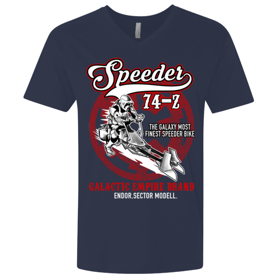 T-Shirts Midnight Navy / X-Small The Speeder Men's Premium V-Neck