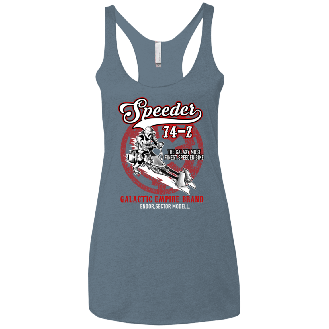 T-Shirts Indigo / X-Small The Speeder Women's Triblend Racerback Tank