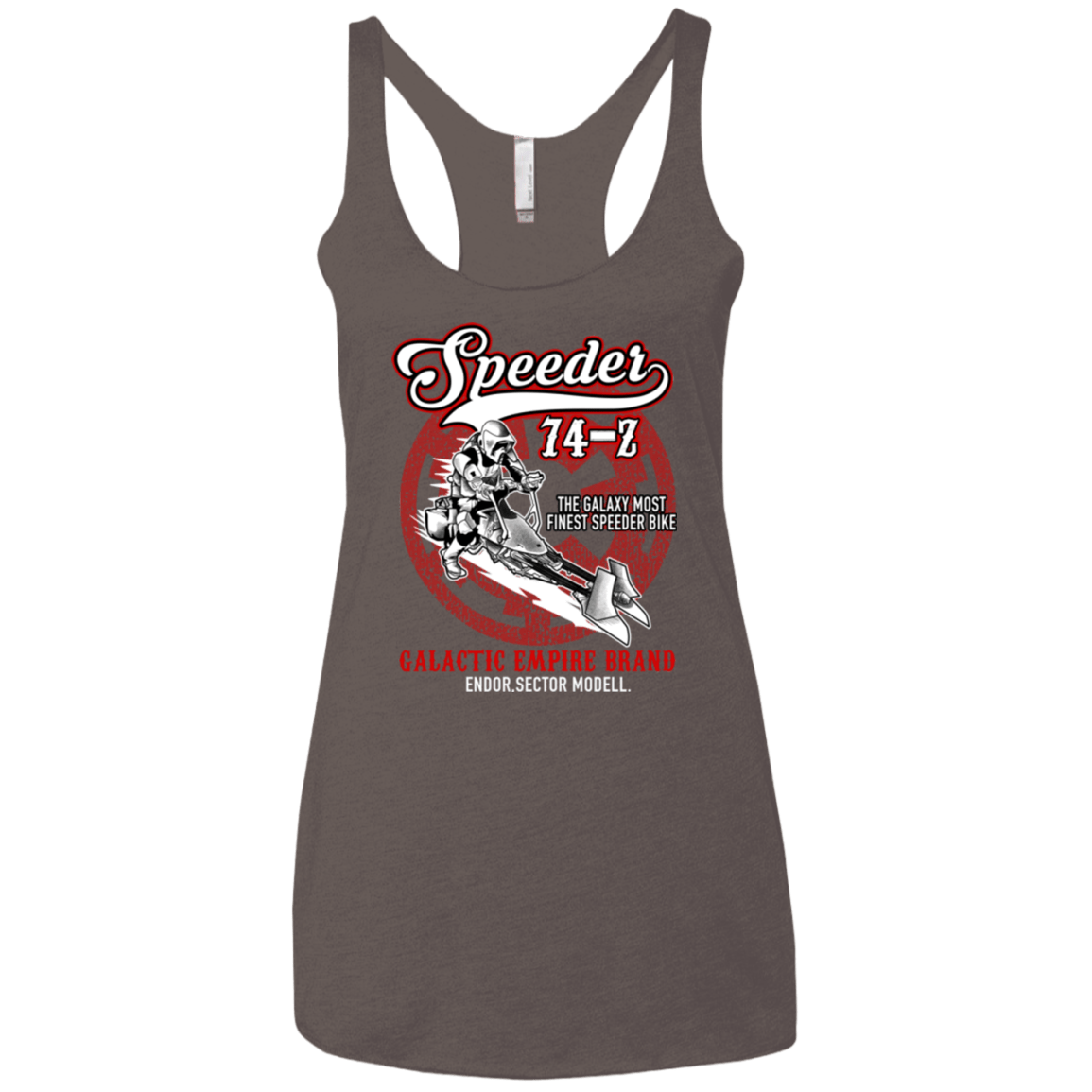 T-Shirts Macchiato / X-Small The Speeder Women's Triblend Racerback Tank