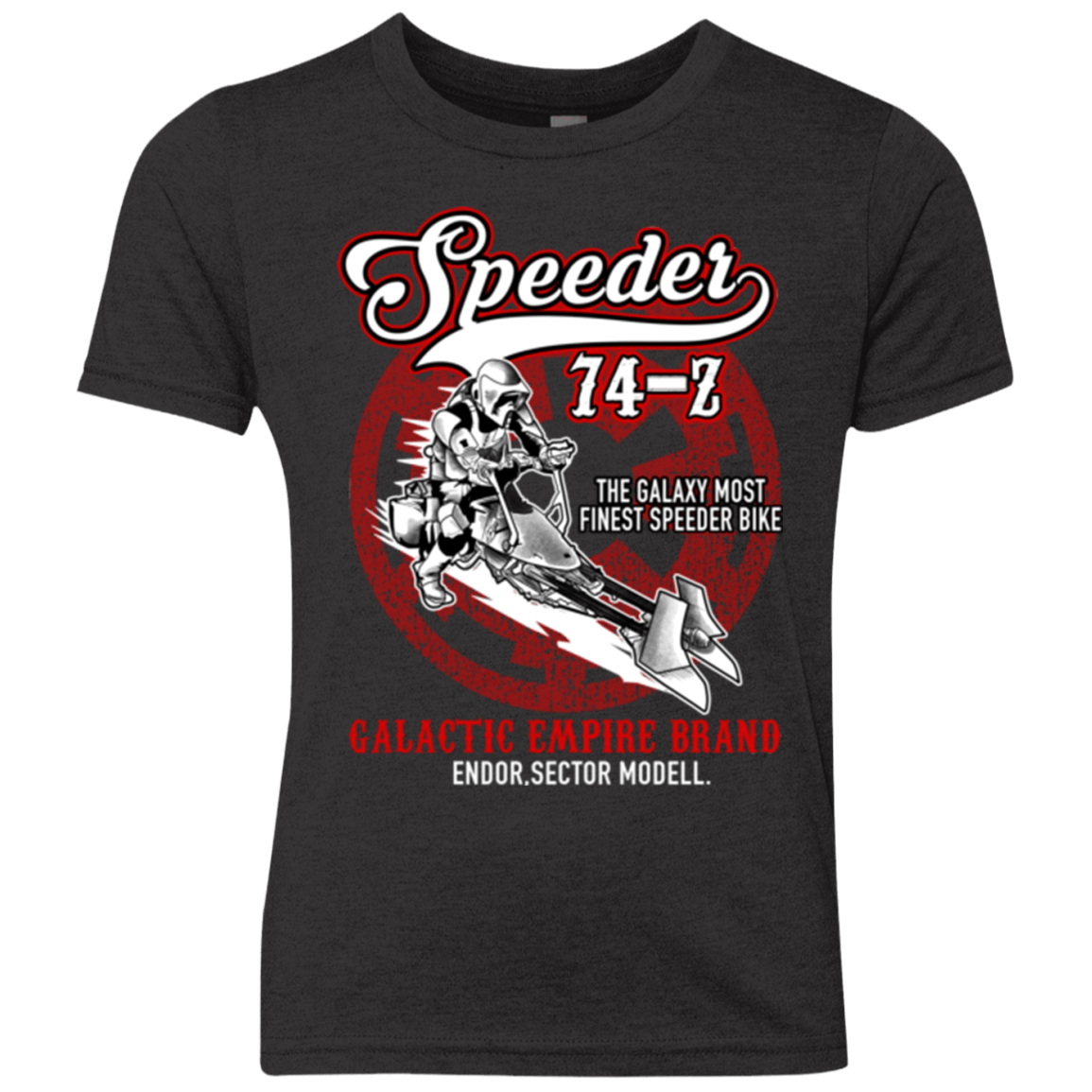 T-Shirts Vintage Black / YXS The Speeder Youth Triblend T-Shirt