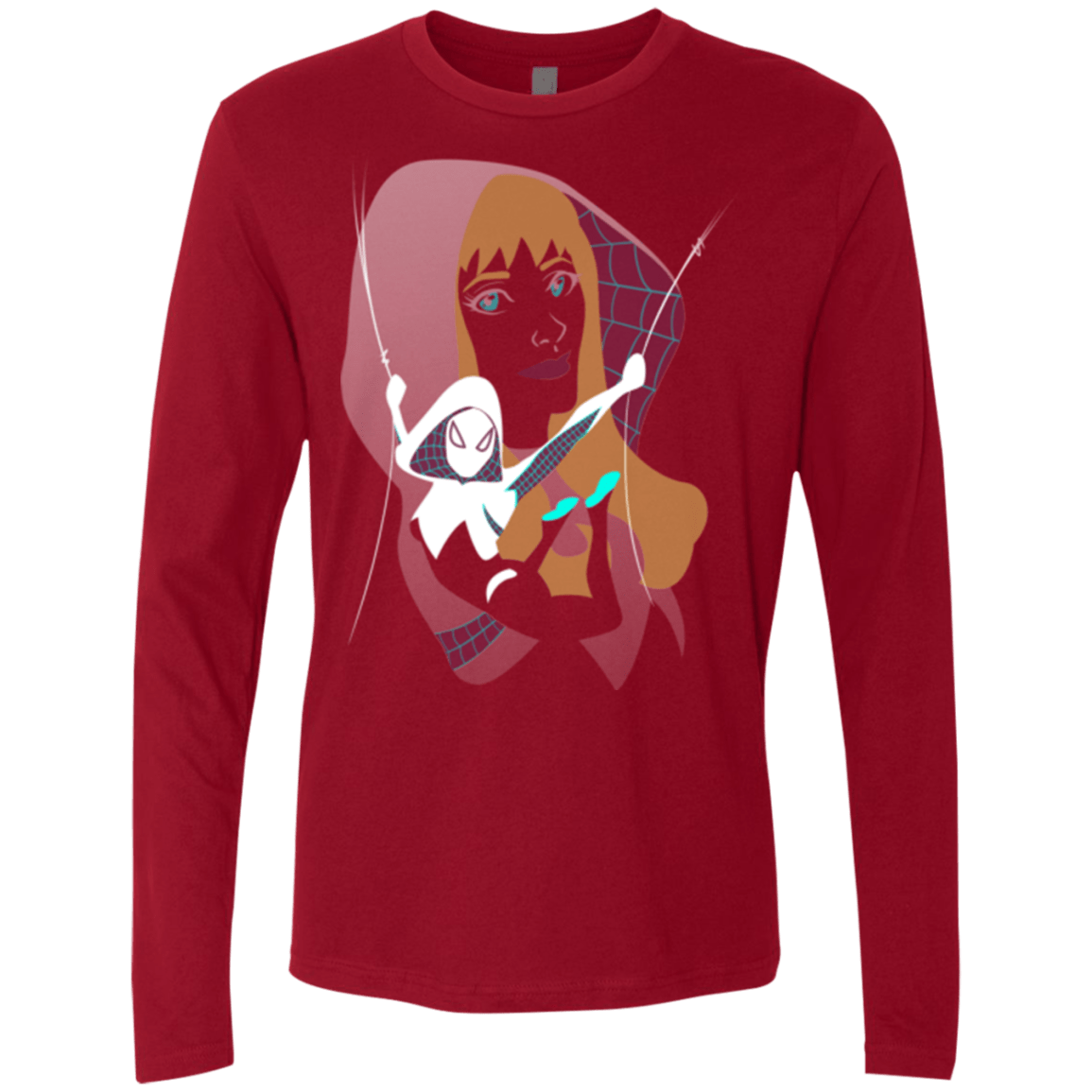 T-Shirts Cardinal / Small The Spider Men's Premium Long Sleeve