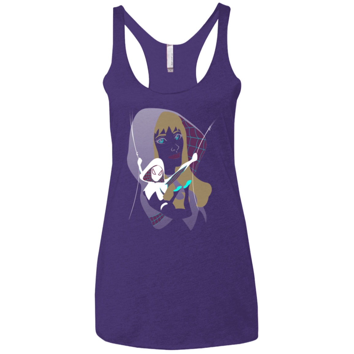 T-Shirts Purple / X-Small The Spider Women's Triblend Racerback Tank
