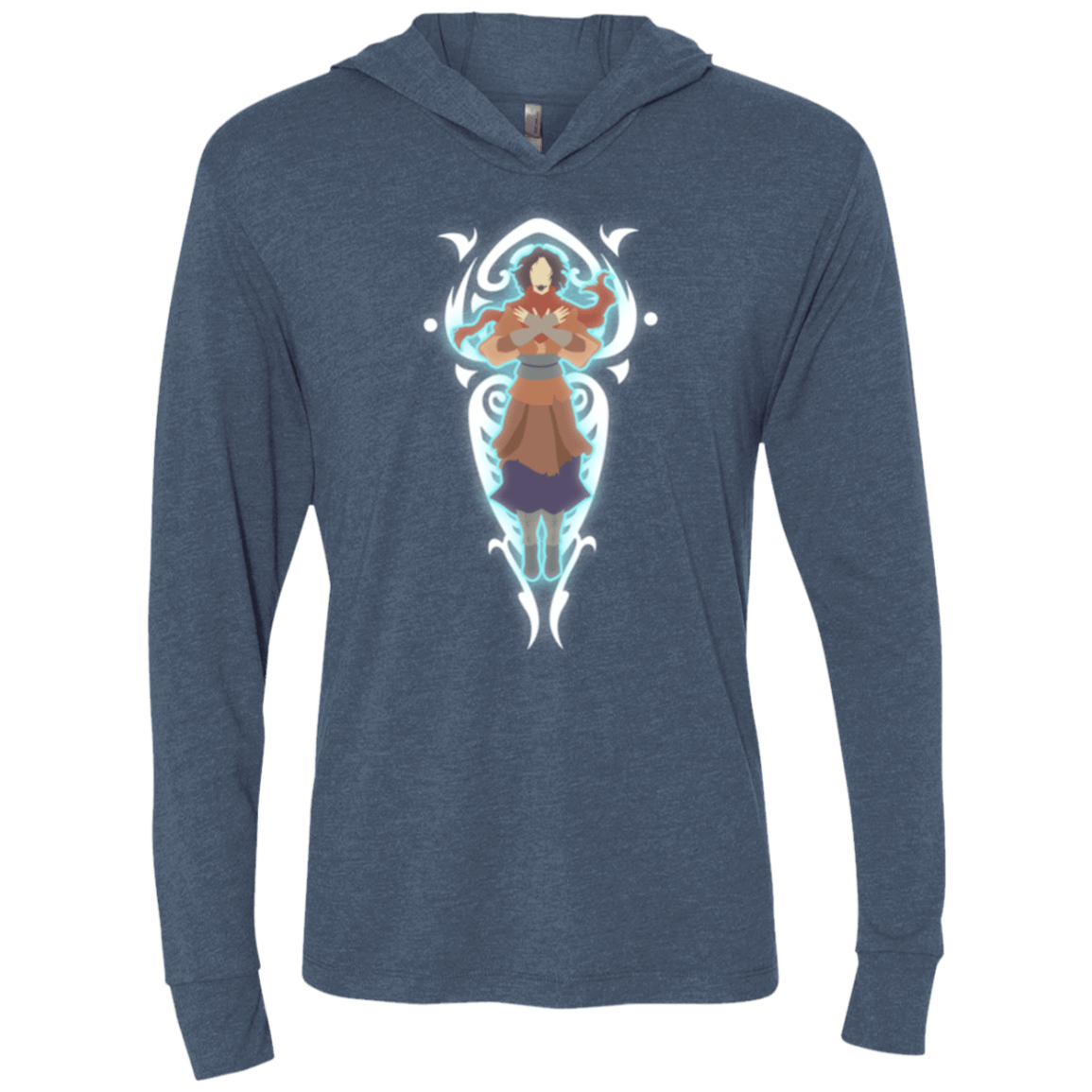 T-Shirts Indigo / X-Small The Spirit of the Avatar Triblend Long Sleeve Hoodie Tee