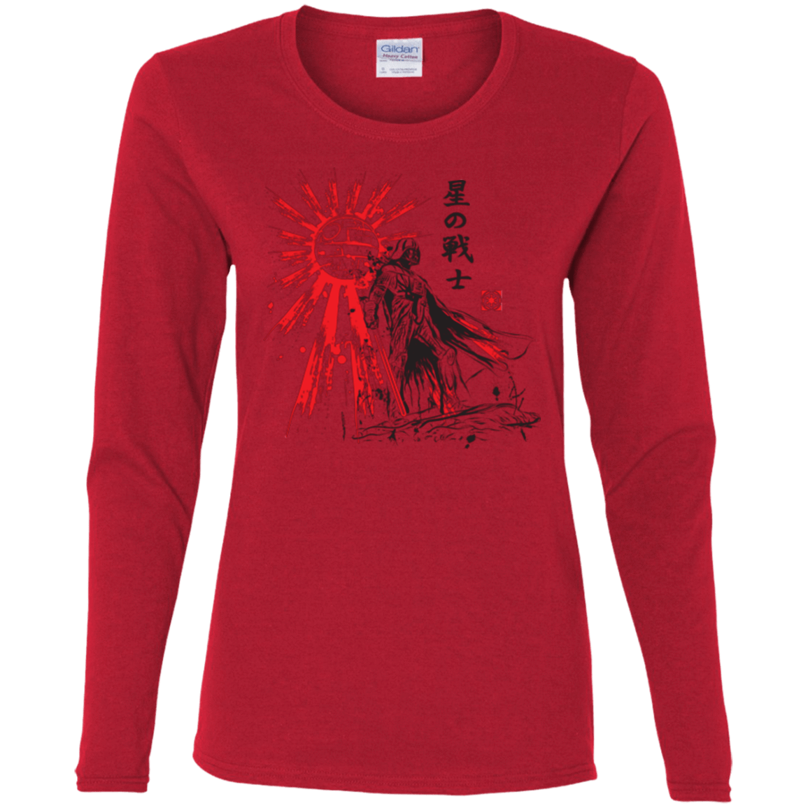 T-Shirts Red / S The Star Warrior Women's Long Sleeve T-Shirt