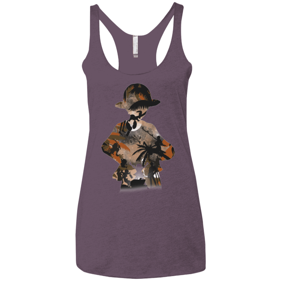 T-Shirts Vintage Purple / X-Small The Straw Hat Crew Women's Triblend Racerback Tank