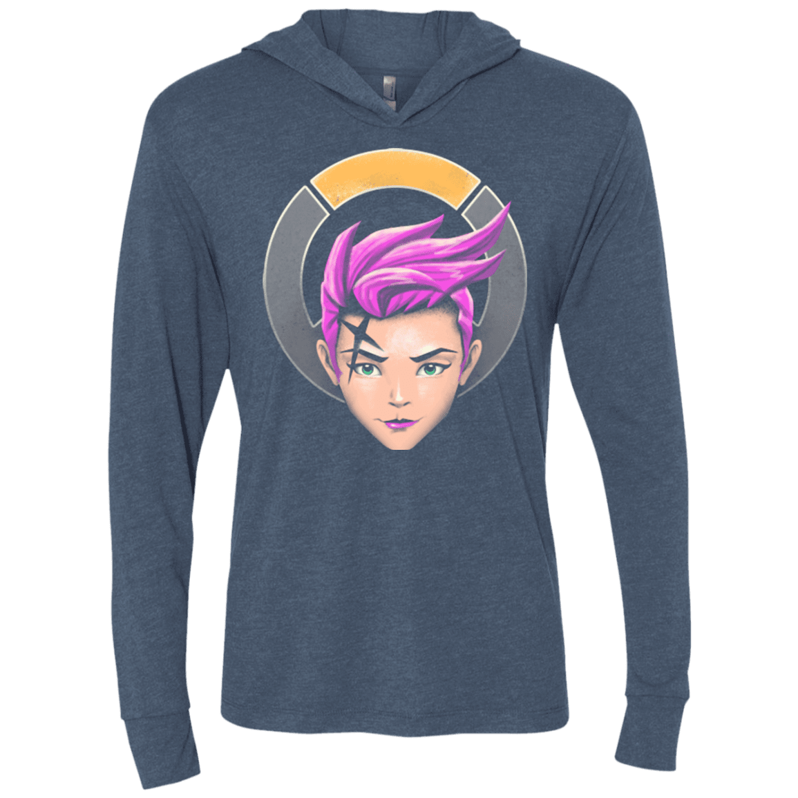 The Strong Woman Triblend Long Sleeve Hoodie Tee