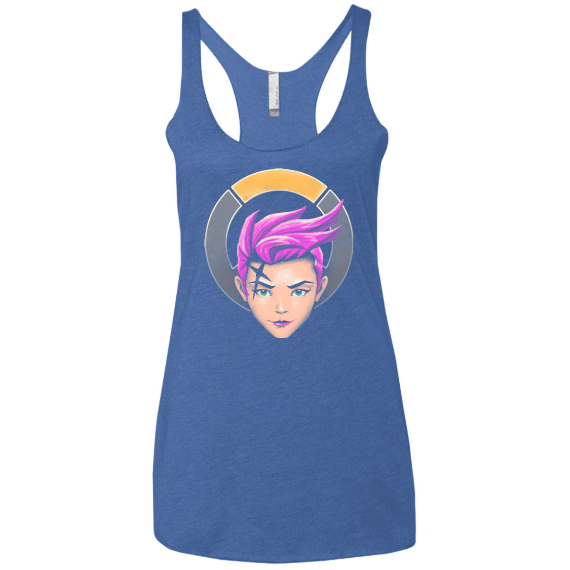 T-Shirts Vintage Royal / X-Small The Strong Woman Women's Triblend Racerback Tank