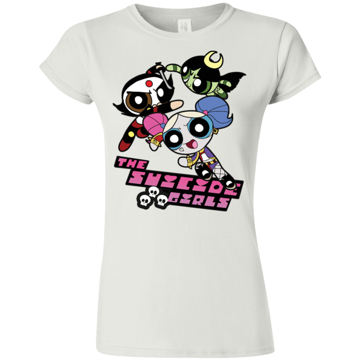T-Shirts White / S The Suicide Girls Junior Slimmer-Fit T-Shirt