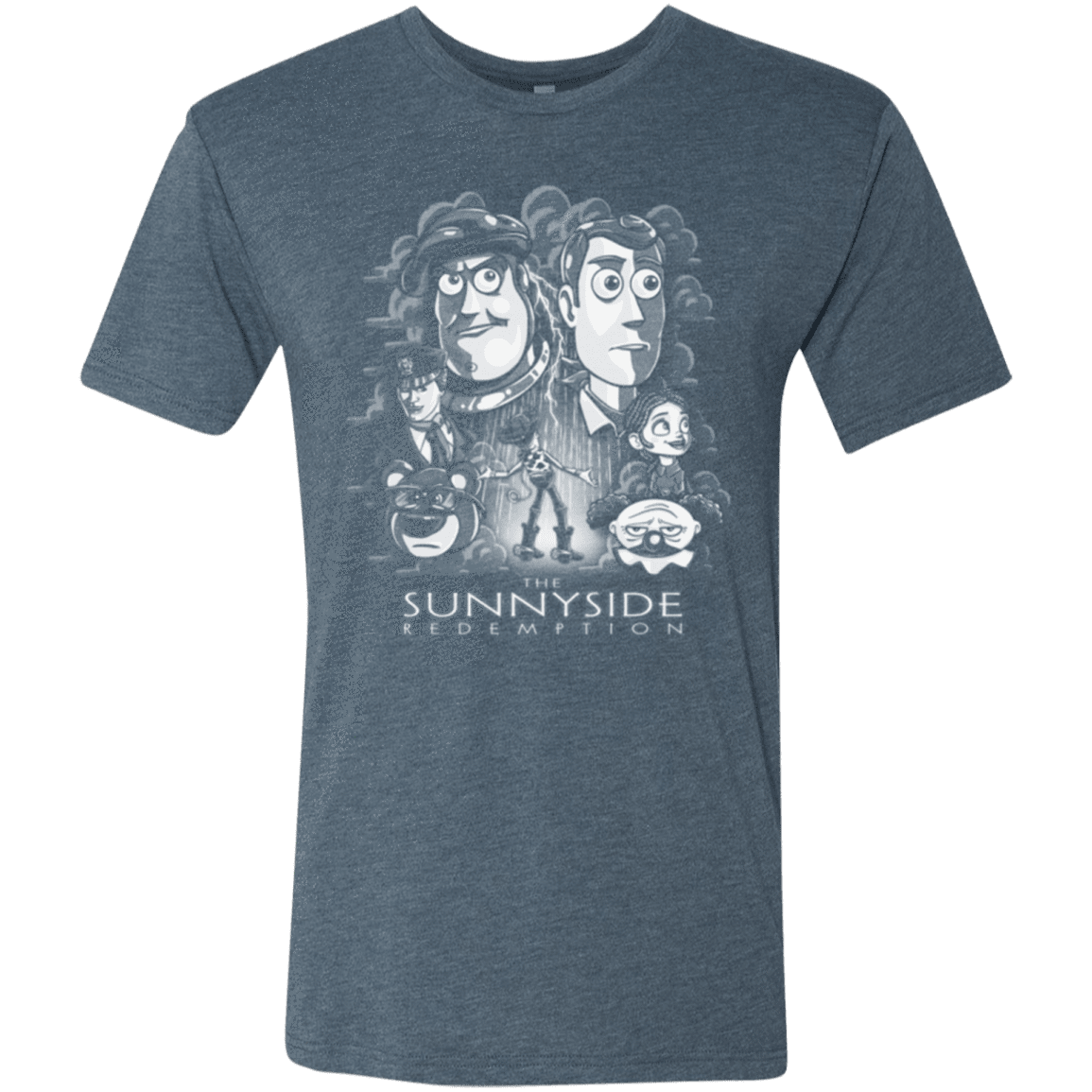 T-Shirts Indigo / Small The Sunnyside Redemption Men's Triblend T-Shirt