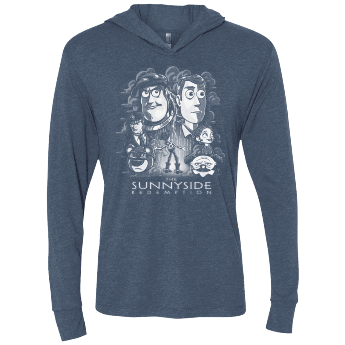 The Sunnyside Redemption Triblend Long Sleeve Hoodie Tee