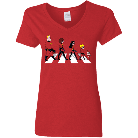 T-Shirts Red / S The Supers Women's V-Neck T-Shirt