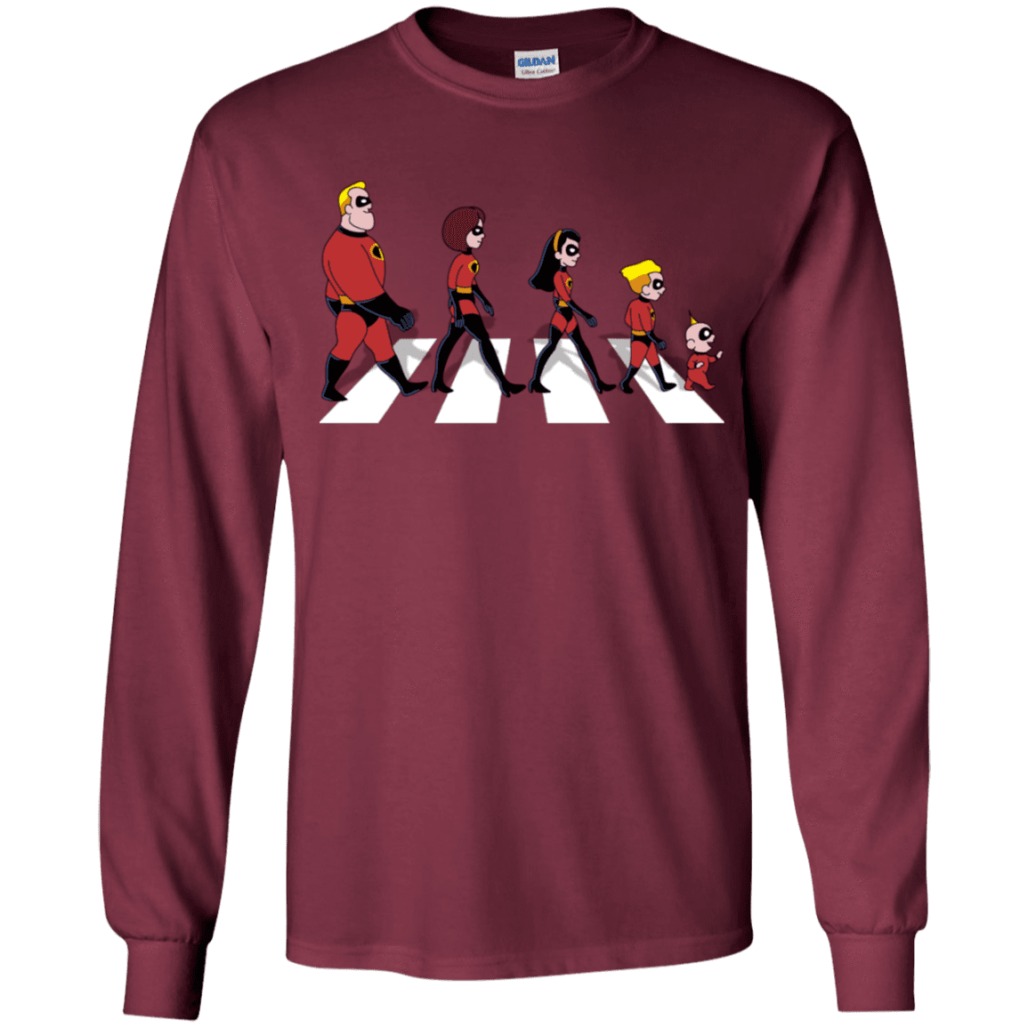 T-Shirts Maroon / YS The Supers Youth Long Sleeve T-Shirt