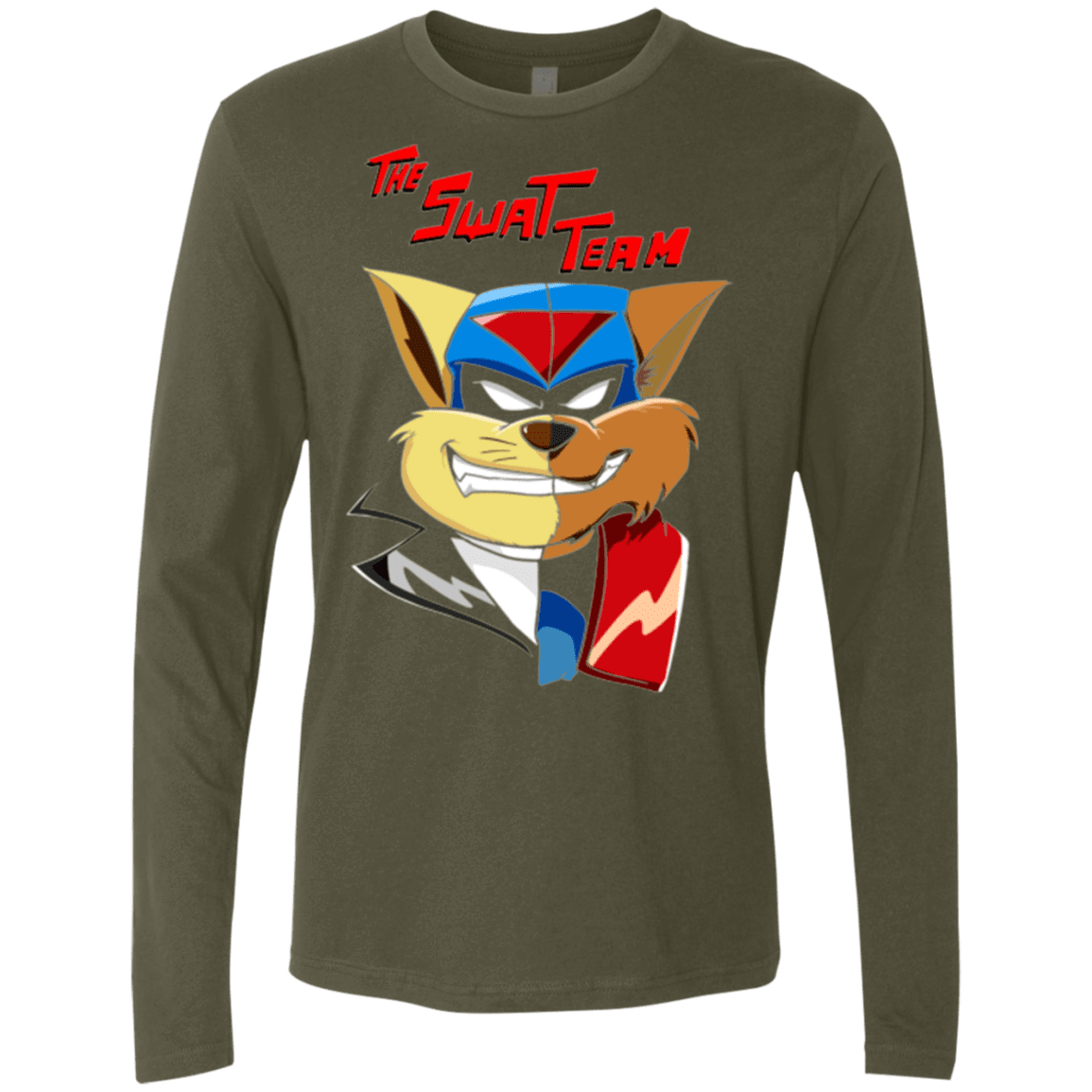 T-Shirts Military Green / Small The Swat Team Men's Premium Long Sleeve