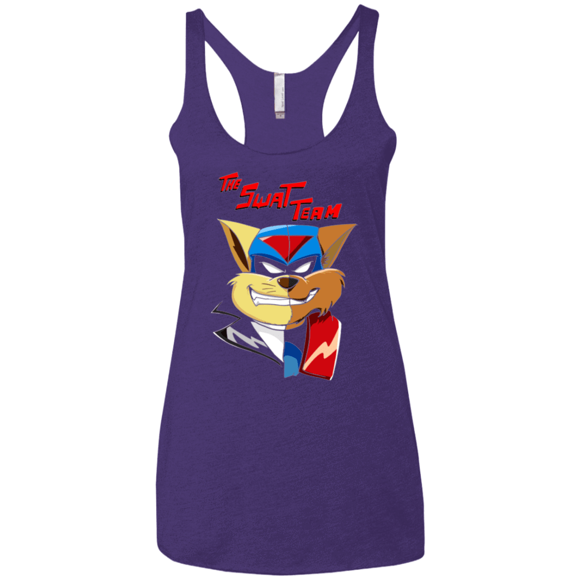T-Shirts Purple / X-Small The Swat Team Women's Triblend Racerback Tank