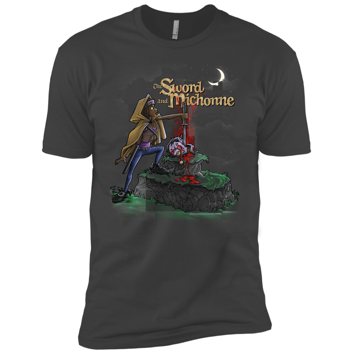 T-Shirts Heavy Metal / YXS The Sword and Michonne Boys Premium T-Shirt