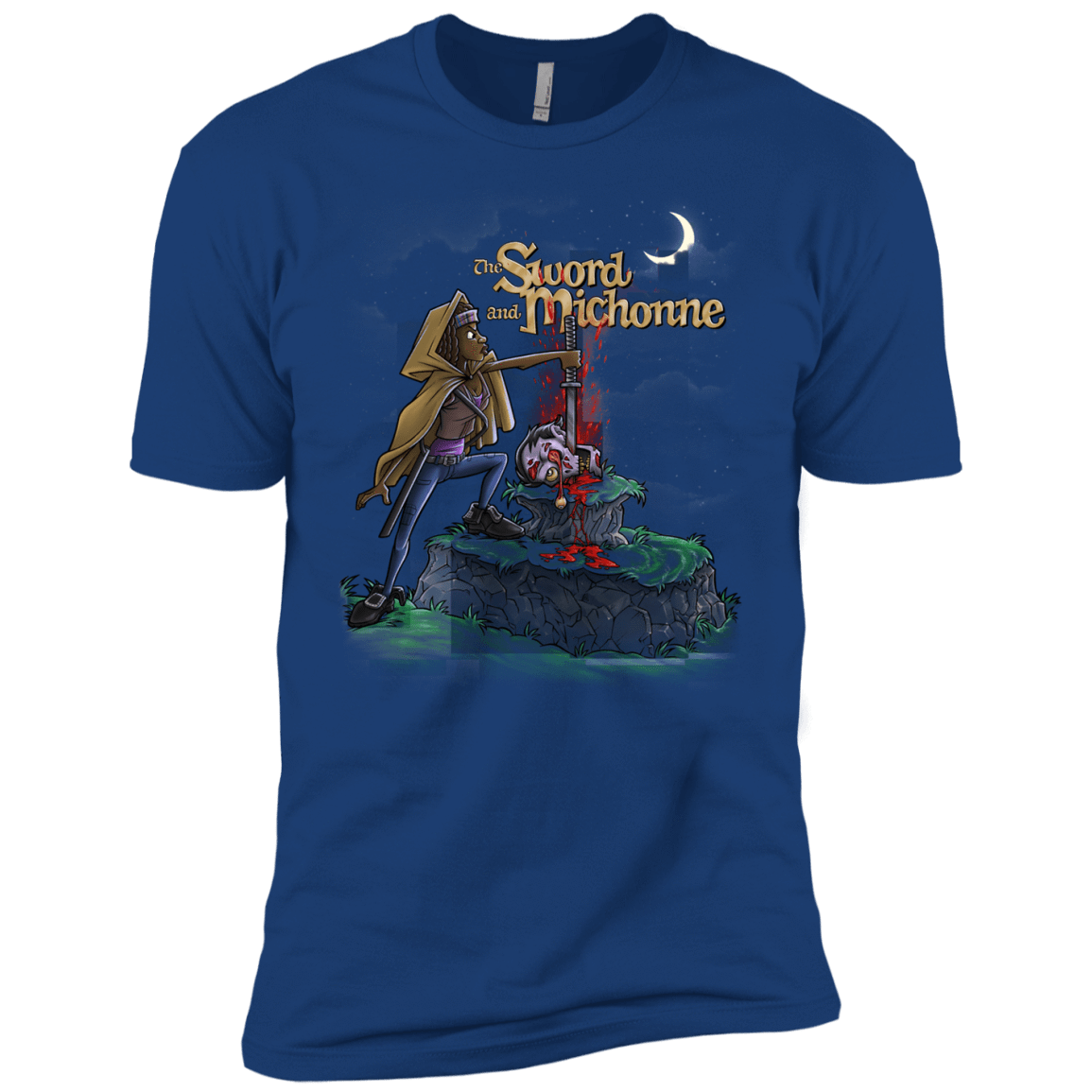 T-Shirts Royal / YXS The Sword and Michonne Boys Premium T-Shirt
