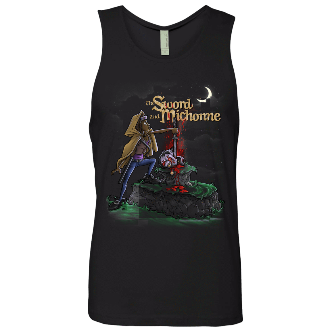 T-Shirts Black / Small The Sword and Michonne Men's Premium Tank Top