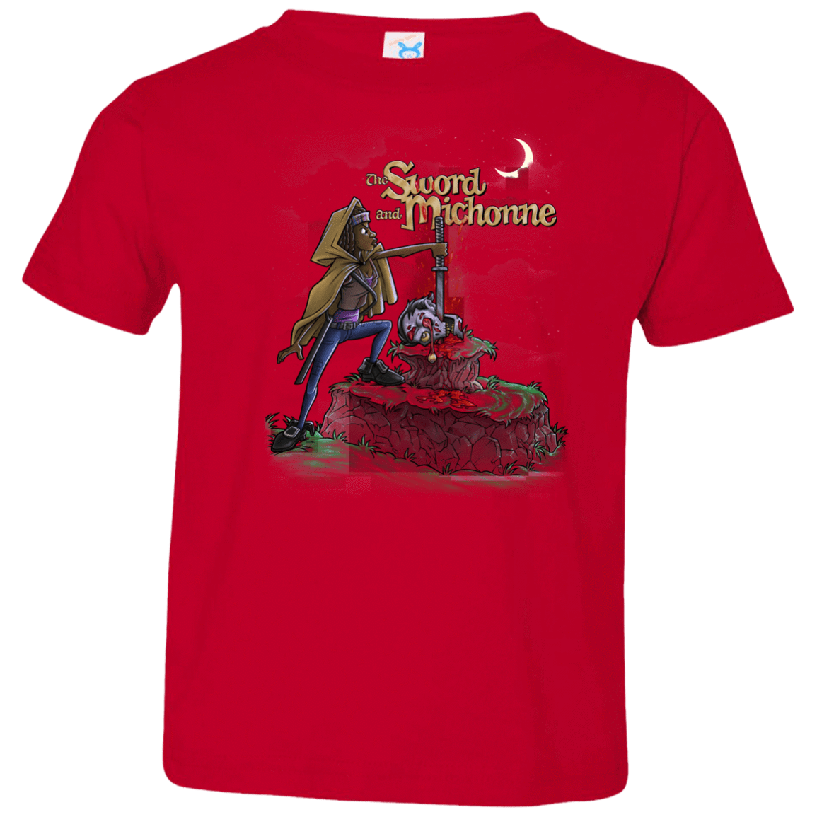 T-Shirts Red / 2T The Sword and Michonne Toddler Premium T-Shirt