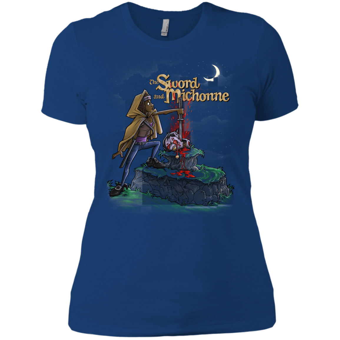 T-Shirts Royal / X-Small The Sword and Michonne Women's Premium T-Shirt