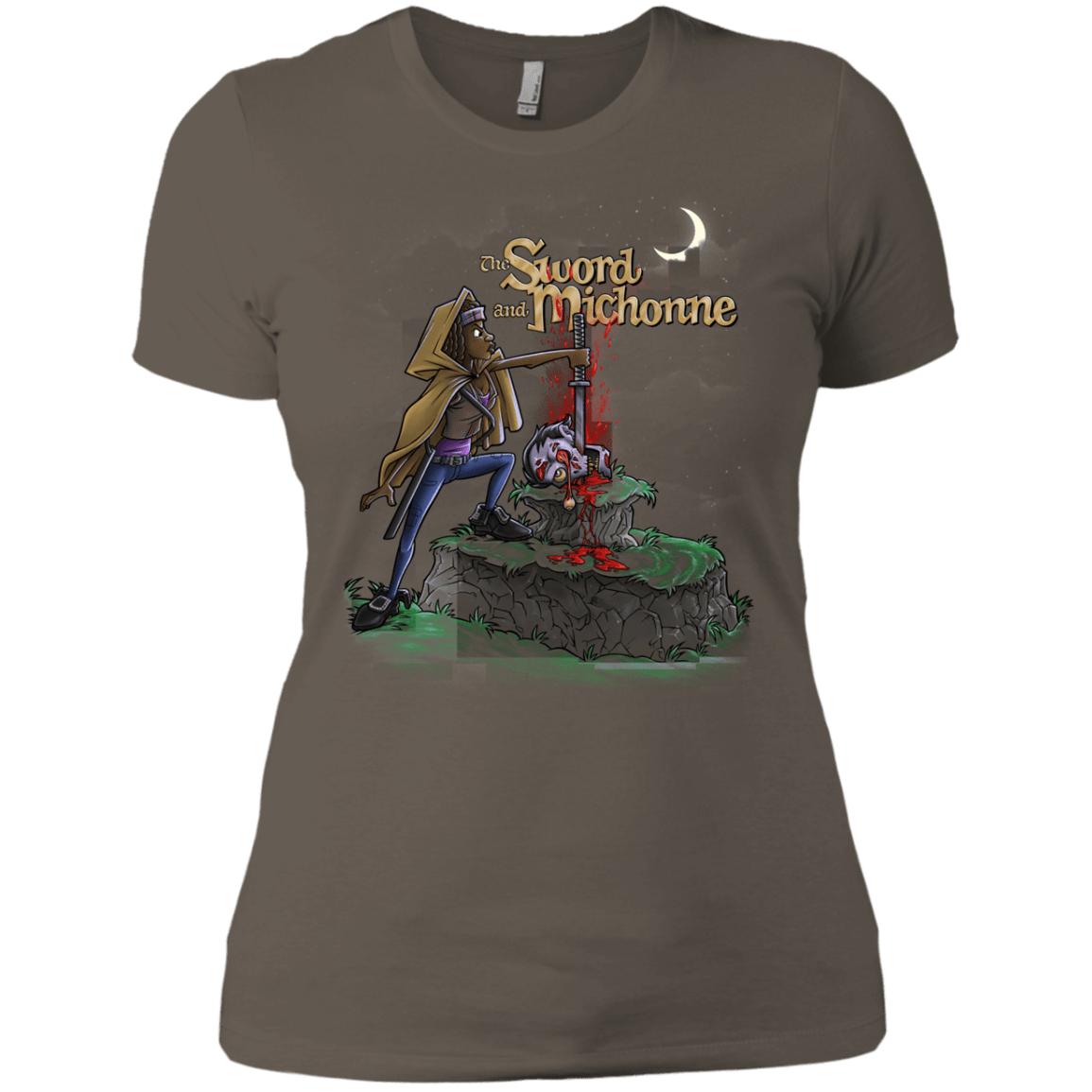 The Sword and Michonne Women's Premium T-Shirt